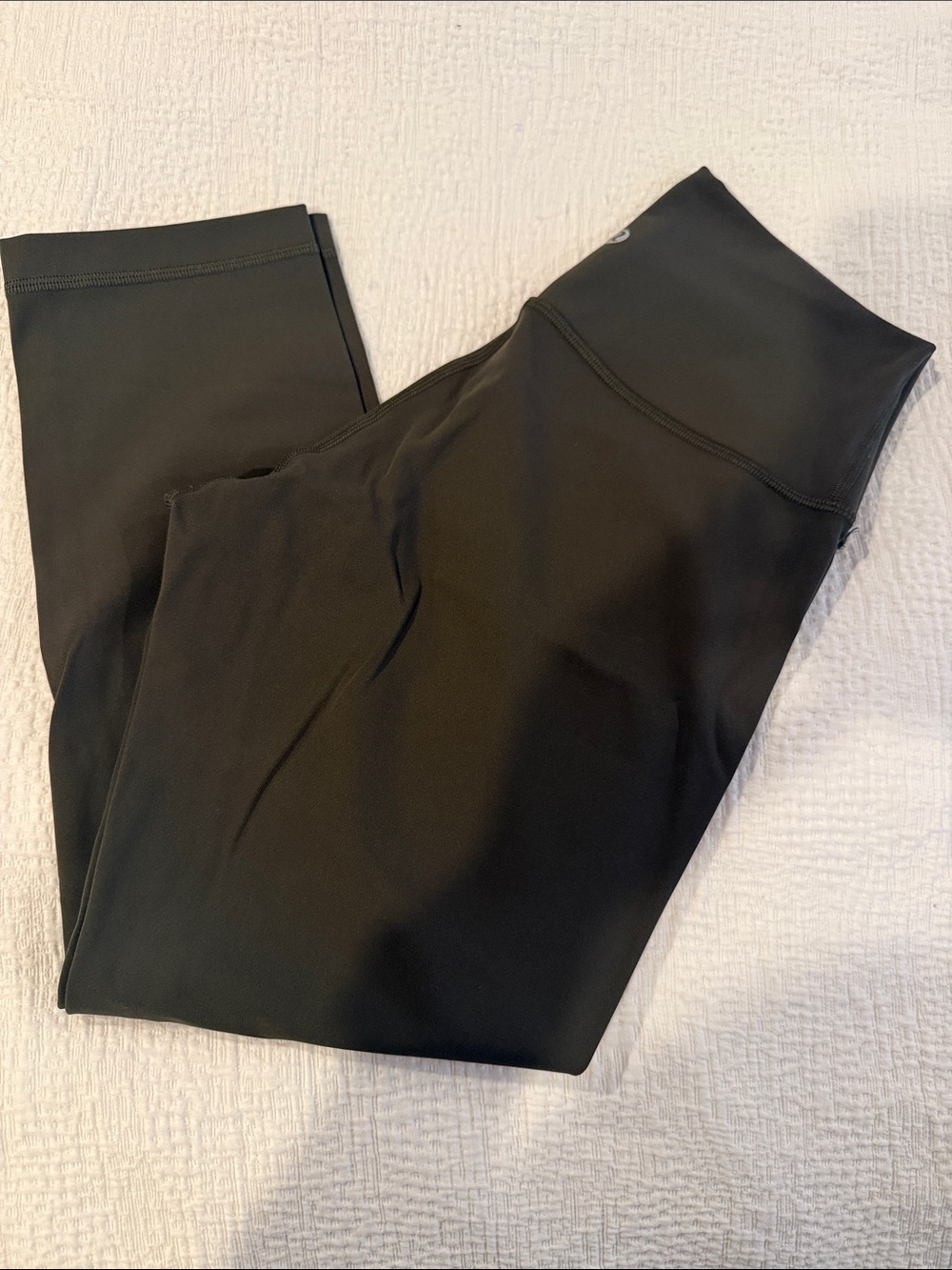 Olive green High-Waist Workout Leggings